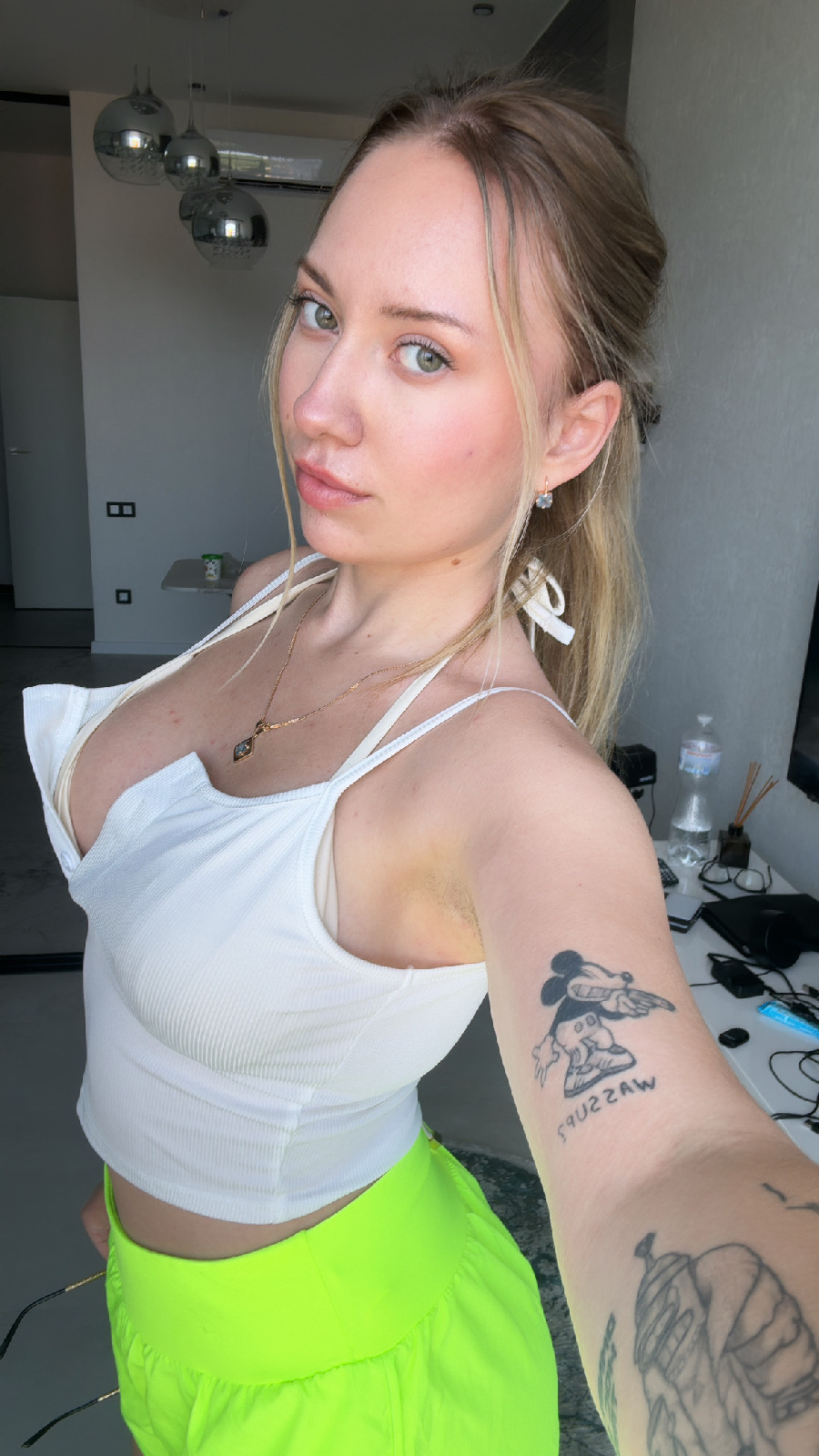 KateV in her underwear in Kigali