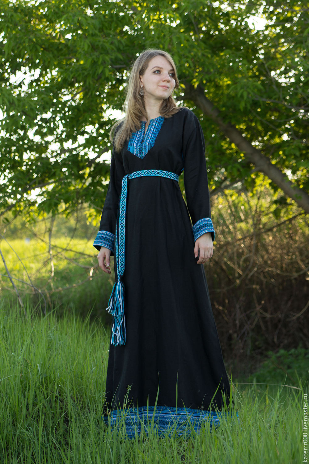 Women in Slavic costumes in Kigali