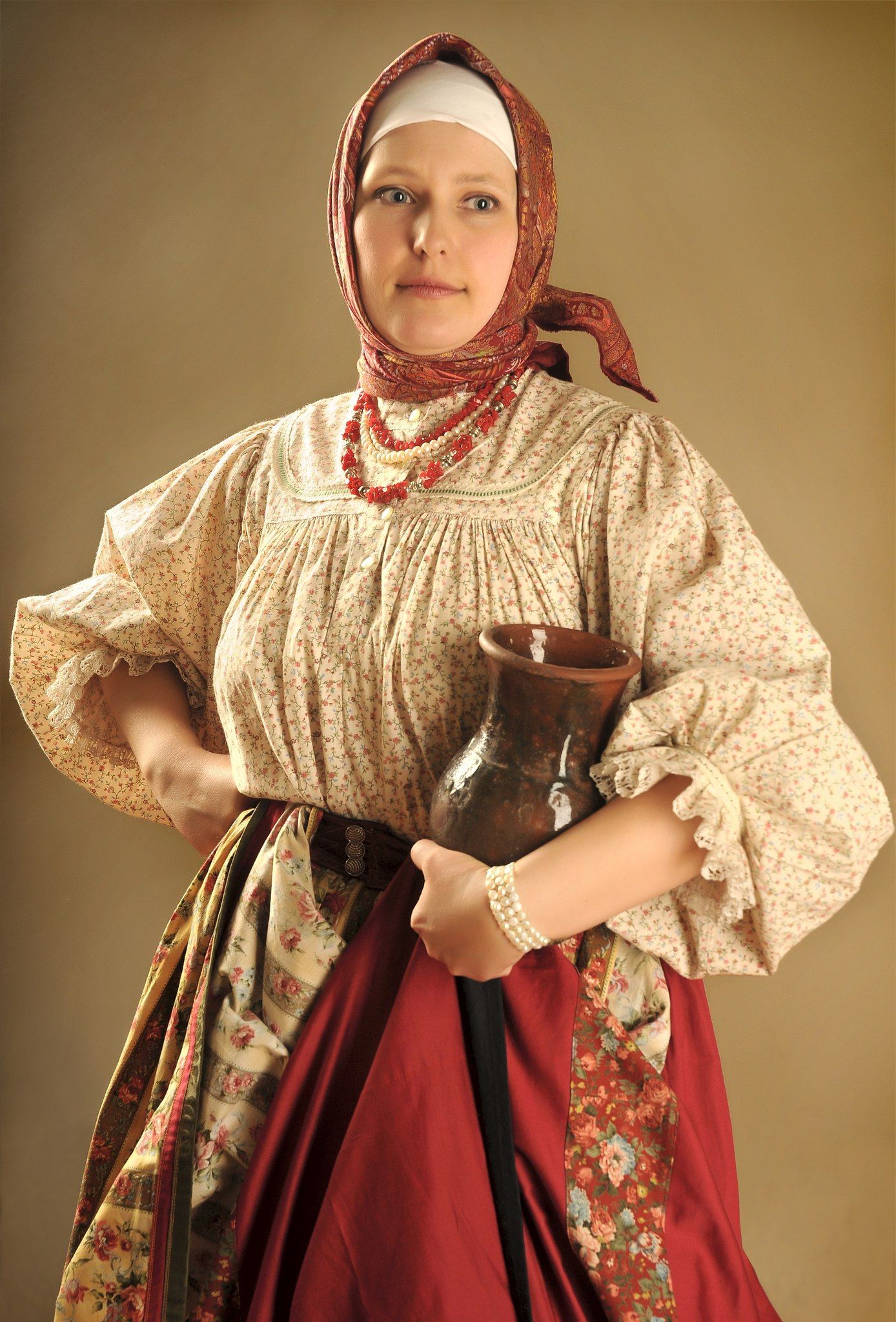 Girls in Slavic costumes in Kigali